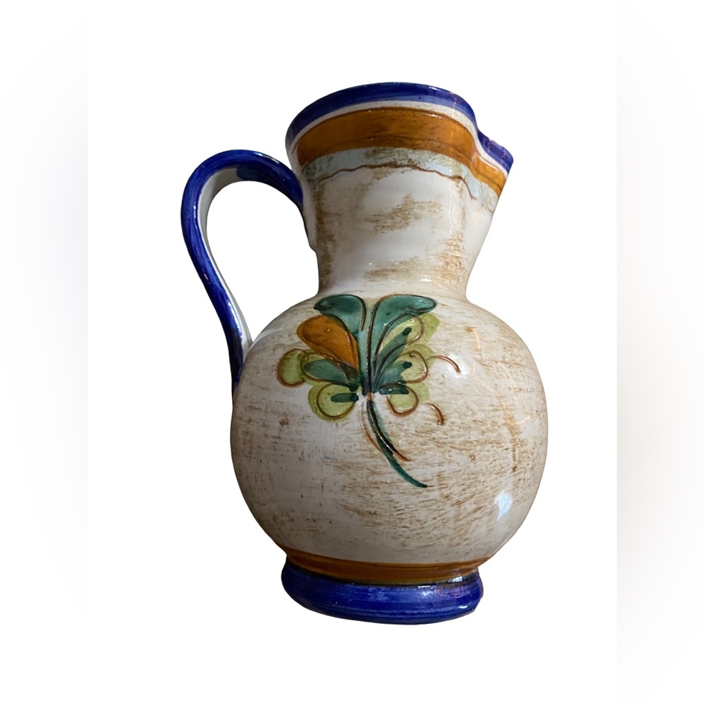 Handmade Ceramic Antipasti Pitcher Hand Painted Made In Italy - Picture 3 of 6
